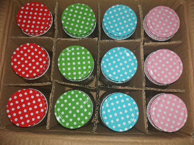 Polka Jar Tutup Stainless 500 Ml | Glass Jar | Toples Kaca | Cookies Jar