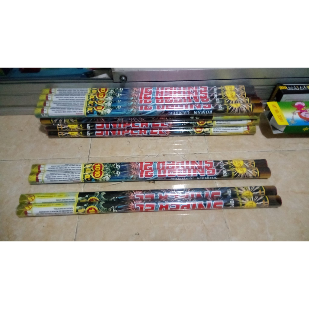 Kembang api 8 x shots 4 BATANG kembang api tahun baru roman candle