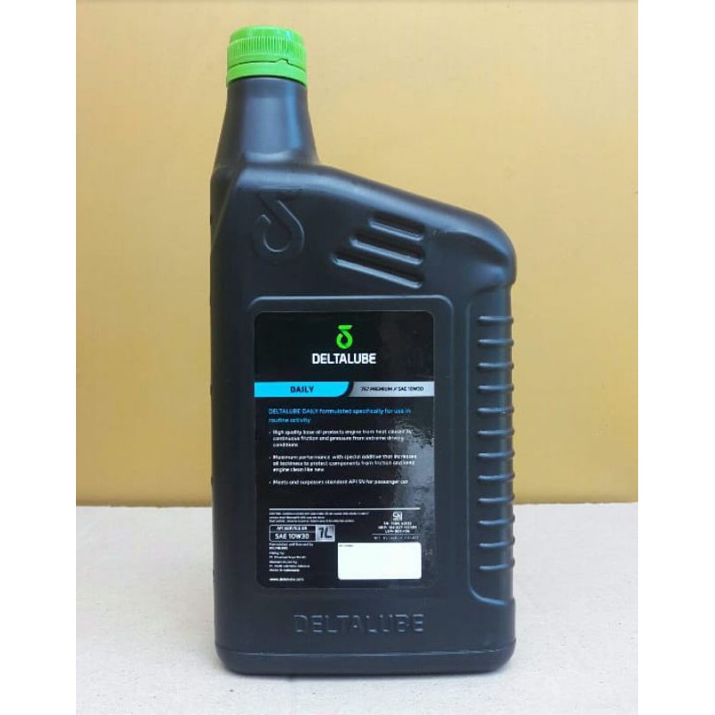 Oli Mobil Deltalube 757 Premium SAE 10W-30 API SN Isi 1 Liter