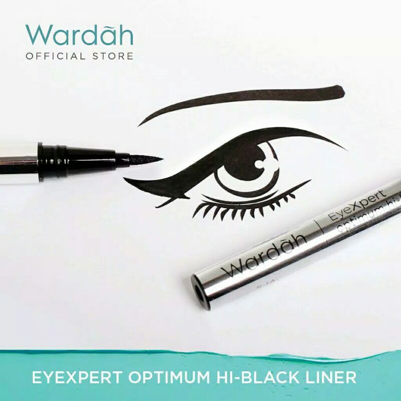 Wardah EyeXpert eye liner pen Optimum Hi-Black Liner 1 g