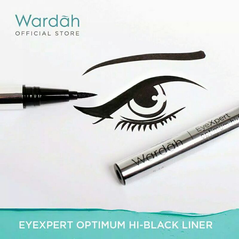 Wardah EyeXpert eye liner pen Optimum Hi-Black Liner 1 g