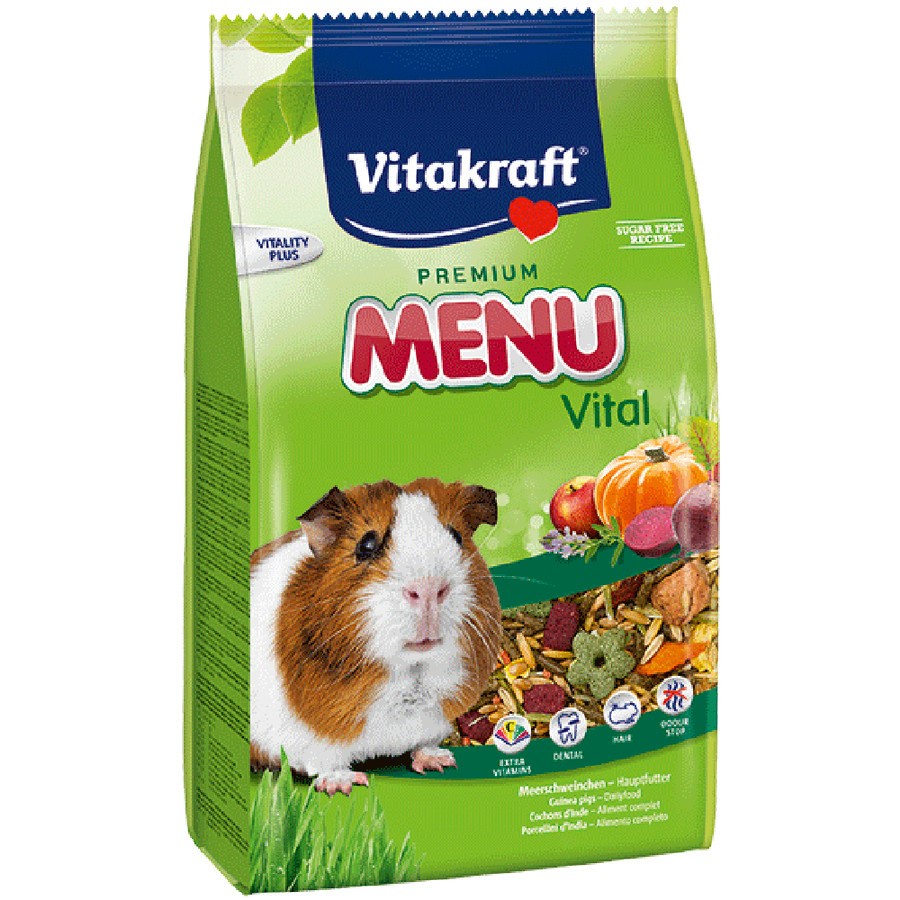 Menu Vital Guinea Pig Vitakraft 1kg Makanan Pakan Marmut Hamster 1 kg