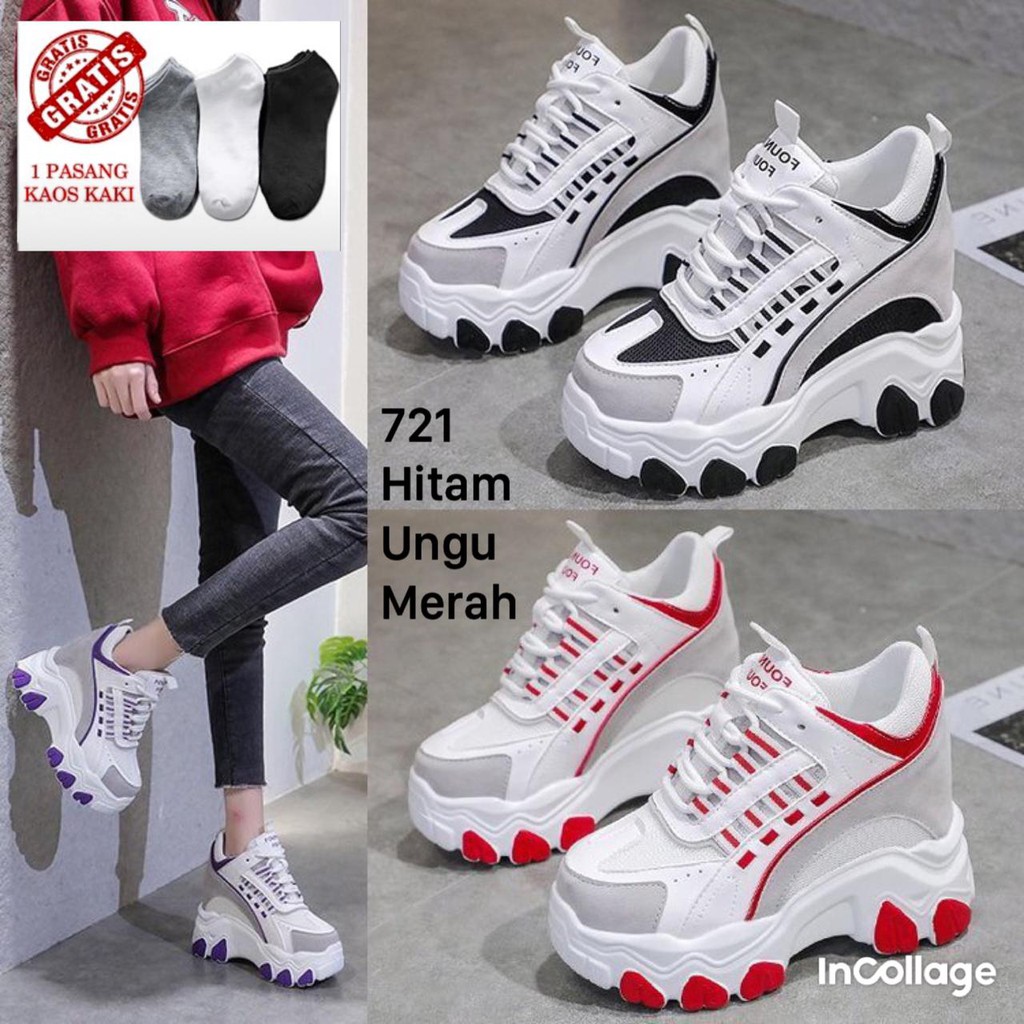 SEPATU WEDGES WANITA IMPOR  FASHION KOREA 721