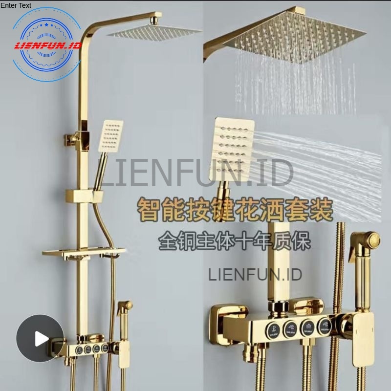SHOWER IMPORT GOLD 4 TOMBOL SHOWER SULTAN READY STOK LIENFUN.ID 295705