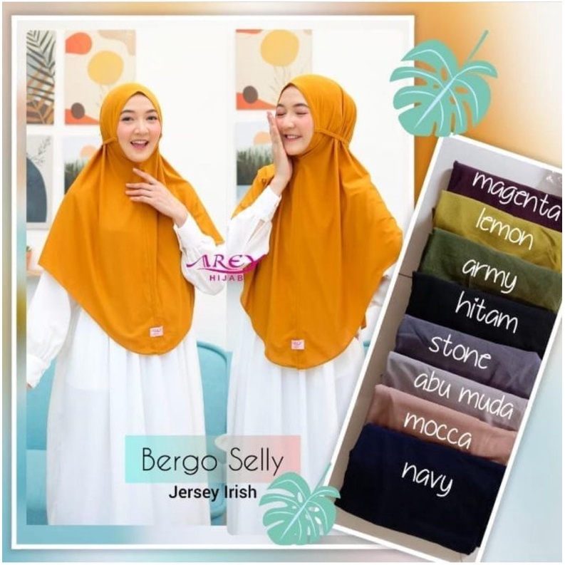 (Original Arey)BERGO SELLY••Hijab instan bergo••Kerudung bergo