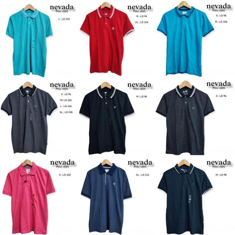 KAOS KERAH NEVADA || KAOS POLO NEVADA || KAOS NEVADA