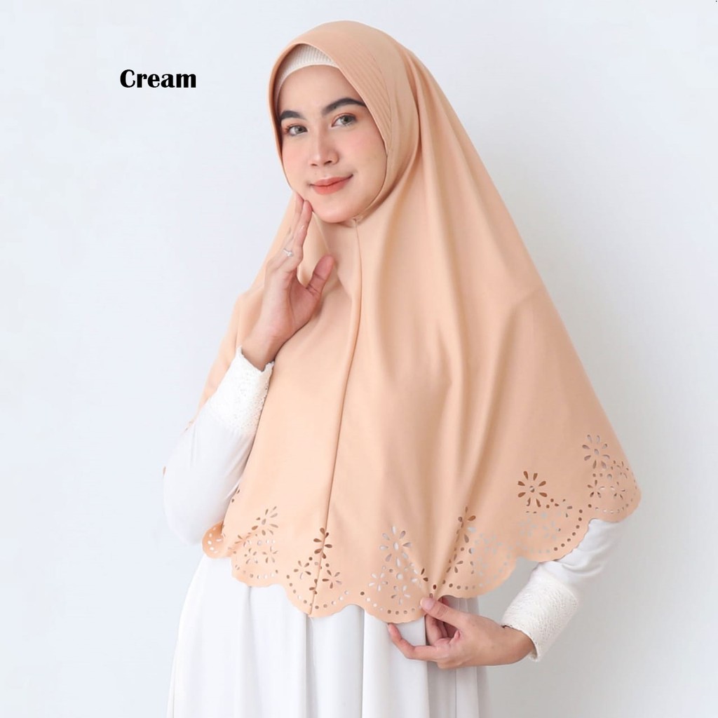 Jilbab instan - hijab Murah laser cut