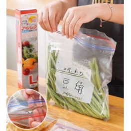 plastik ziplock makanan plastik klip organizer tempat penyimpanan makanan storage kulkas wadah sayur