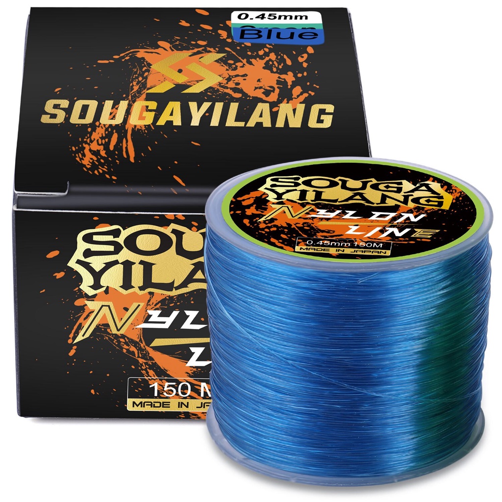 Sougayilang 5.2LB-31LB 150M Pancing Super Kuat Transparan Nylon Fluorocarbon Fishing Multifilament Tackle