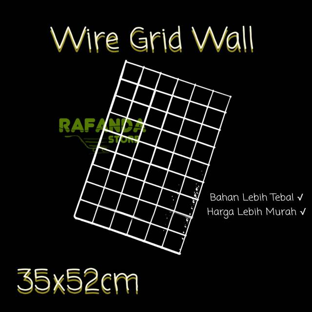 Grid wall wire mesh kawat ram hiasan  dinding  untuk foto 