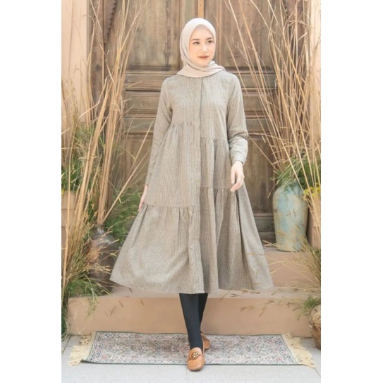 Ayesha Long Tunik Bruna Size M Heaven Lights