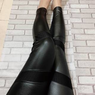  Celana  leggings  wanita import kulit  good quality 