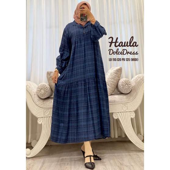 aisyahproduk | Daster Arab dolce HAULA by dolcedress Original label | MIDI dress cantik | MIDI dress