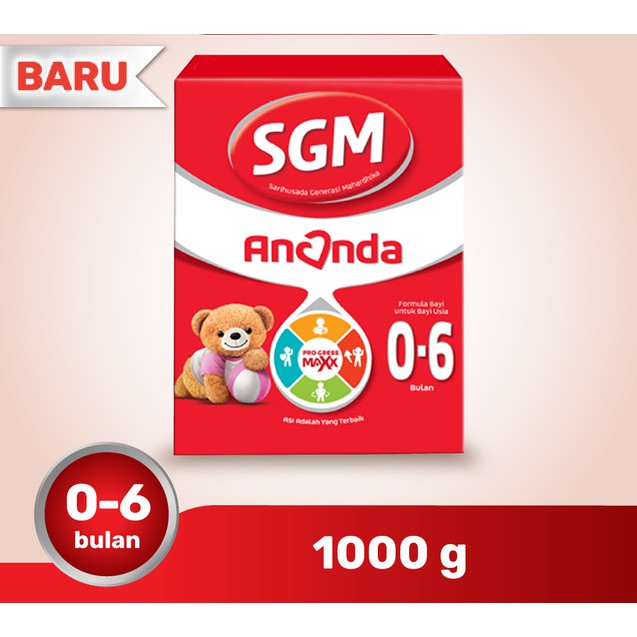 SGM Ananda 1 1000 gr Susu Formula Bayi  0-6 Bulan