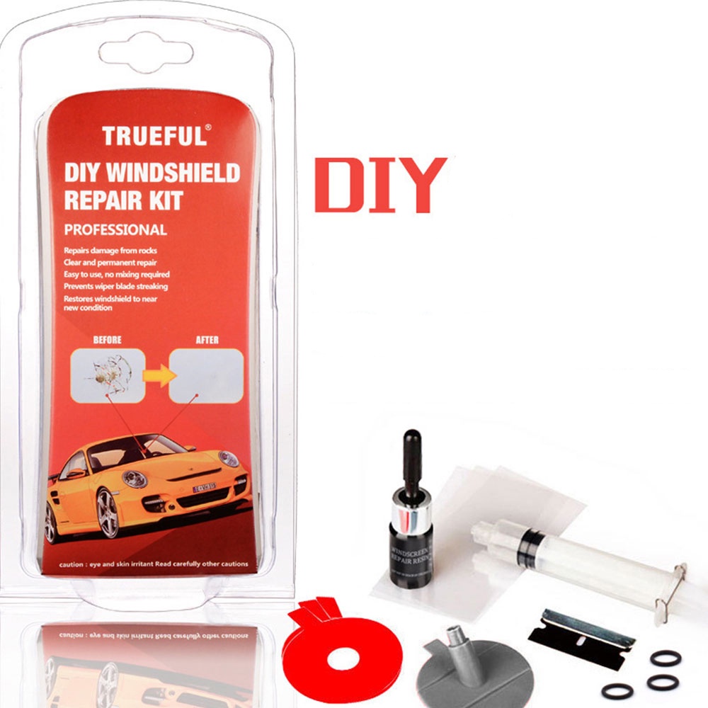 Alat Reparasi Kaca Mobil Retak Lecet Baret Windshield Repair Kit