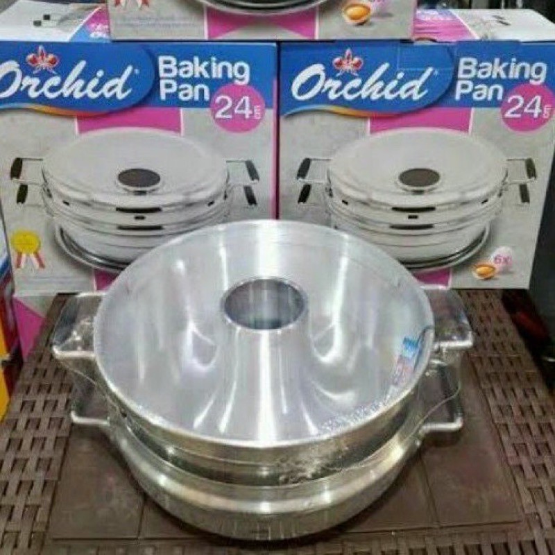 BAKING PAN ORCHID 24CM loyang kue bolu orchid cetakan kue bolu orchid pemanggang kue bolu