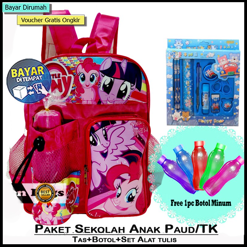 backpack anak Tas Murah Ransel Cewe Tas Play Group Ransel Cewe TK Free Set Alat Tulis boboboy tk tk 