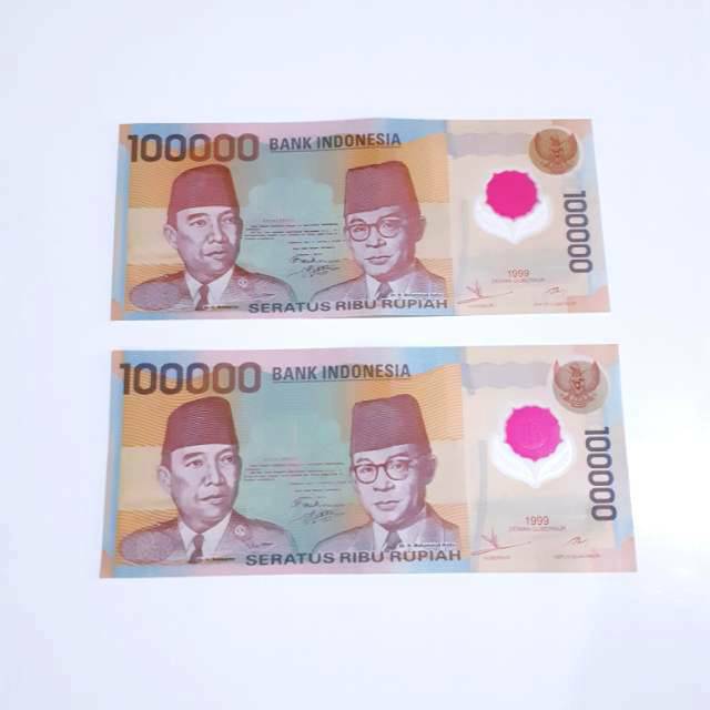 Uang Polymer Jadul Langka Nominal 100 Ribu Tahun 1999