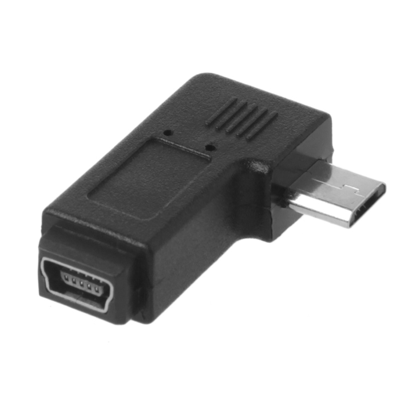 VIVI   90° Left &amp; Right Angled Mini USB 5Pin Female To Micro USB Male Data Sync Adapter