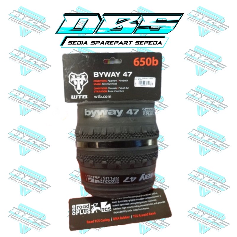 BAN WTB BYWAY 650BX47C ROAD TCS BLACK 650B 47C 27.5