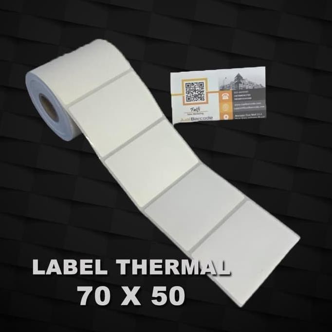 

Monggo] Stiker Label Direct Thermal 70 Mm X 50 Mm 400Pcs Core 1" Xprinter Xp