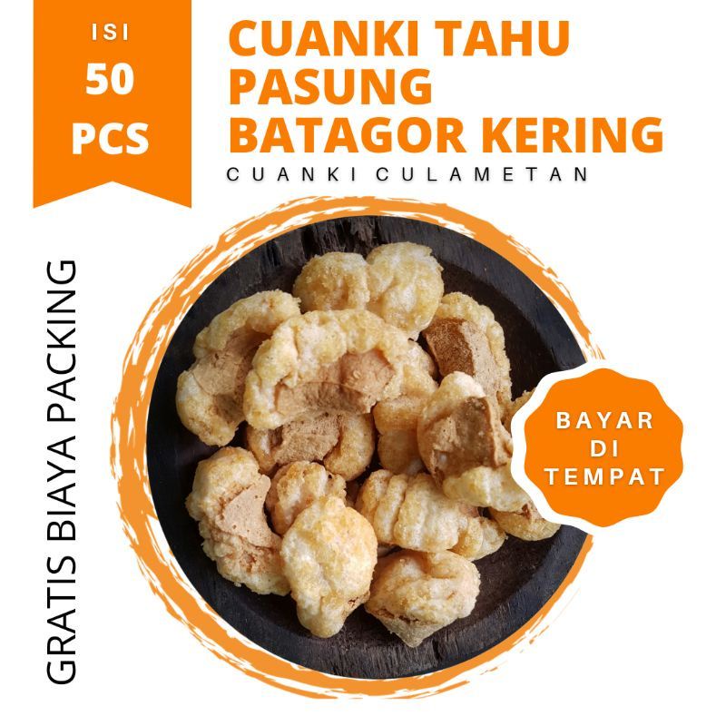 Jual Cuanki Tahu Pasung Atau Batagor Kering Isi 50 Biji Toping Seblak