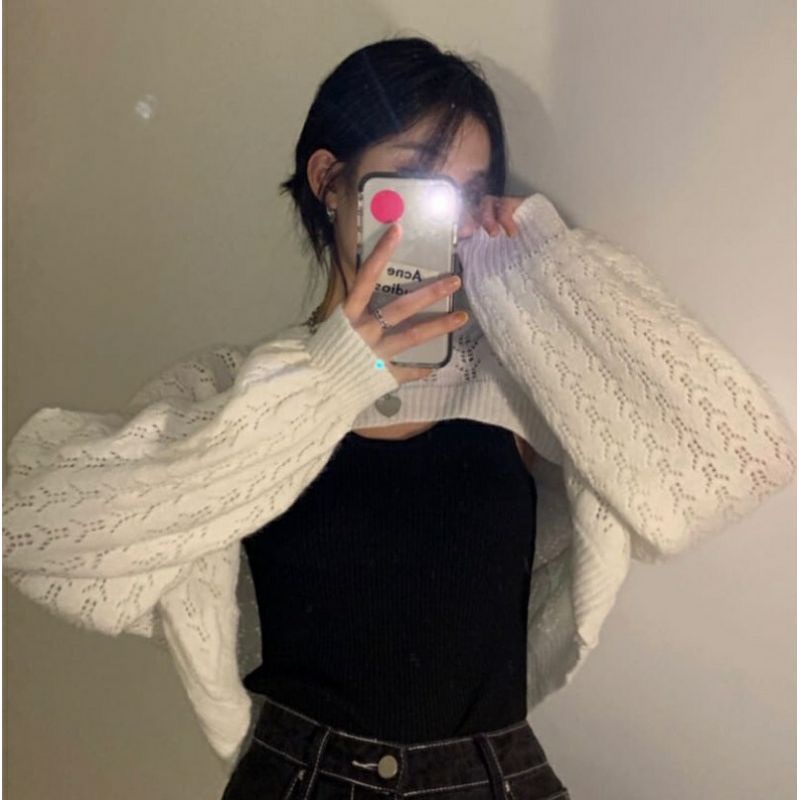 BEFAST - ZSO OOTD Sweater TOHRU / RJT YURARI OUTER KNITWEAR / Sweater Penutup Dada / Atasan Lengan Panjang / Fashion Ala Style Korean Wanita / Sweater Rajut Trendy / Terlaris / OUTFIT Hangout Wanita Modis