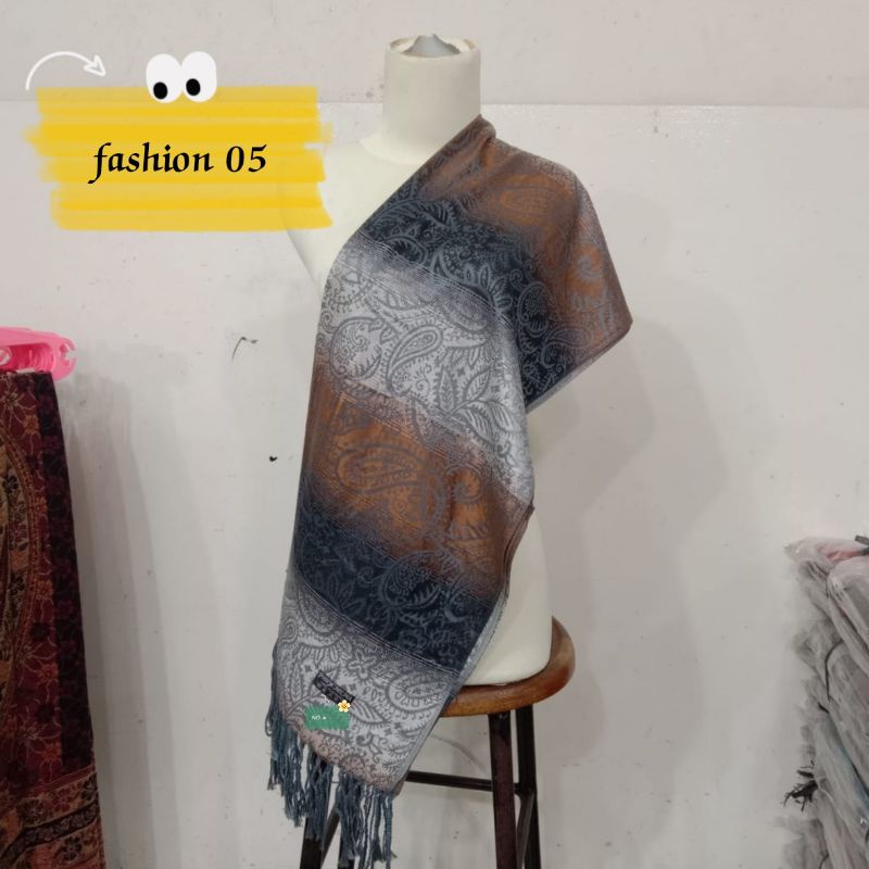 syal pashmina motif gradasi || syal || scarf || selendang || shawl || pashmina