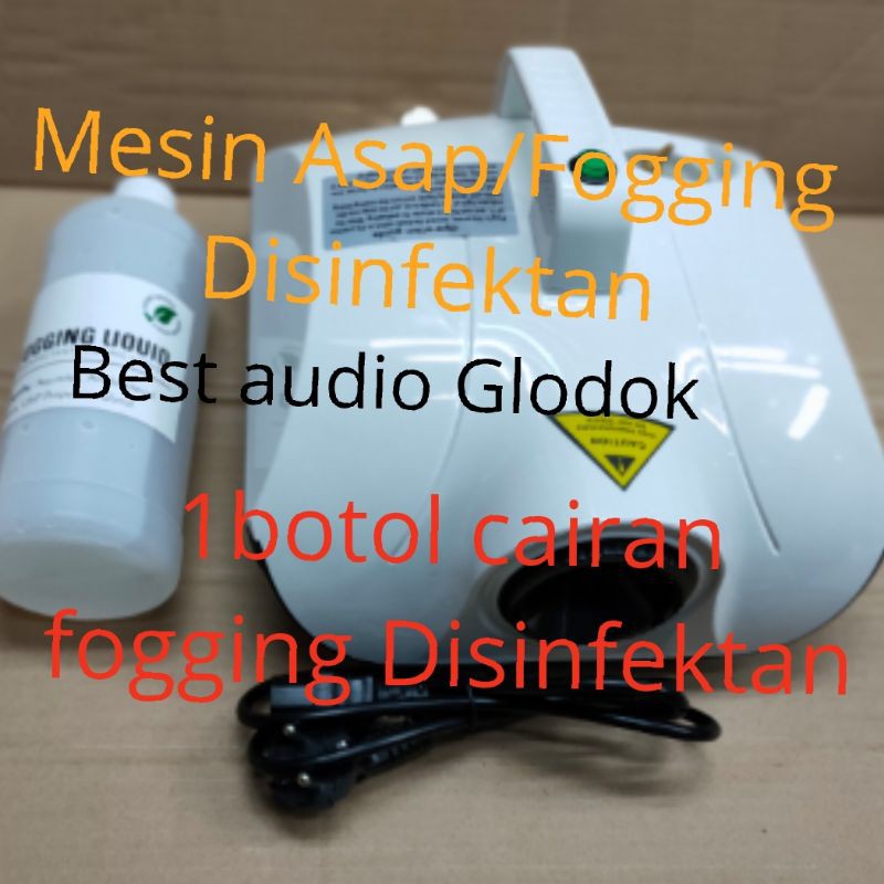 Mesin Asap Fogging Disinfektan dan satu botol cairan fogging Disinfektan 1Liter