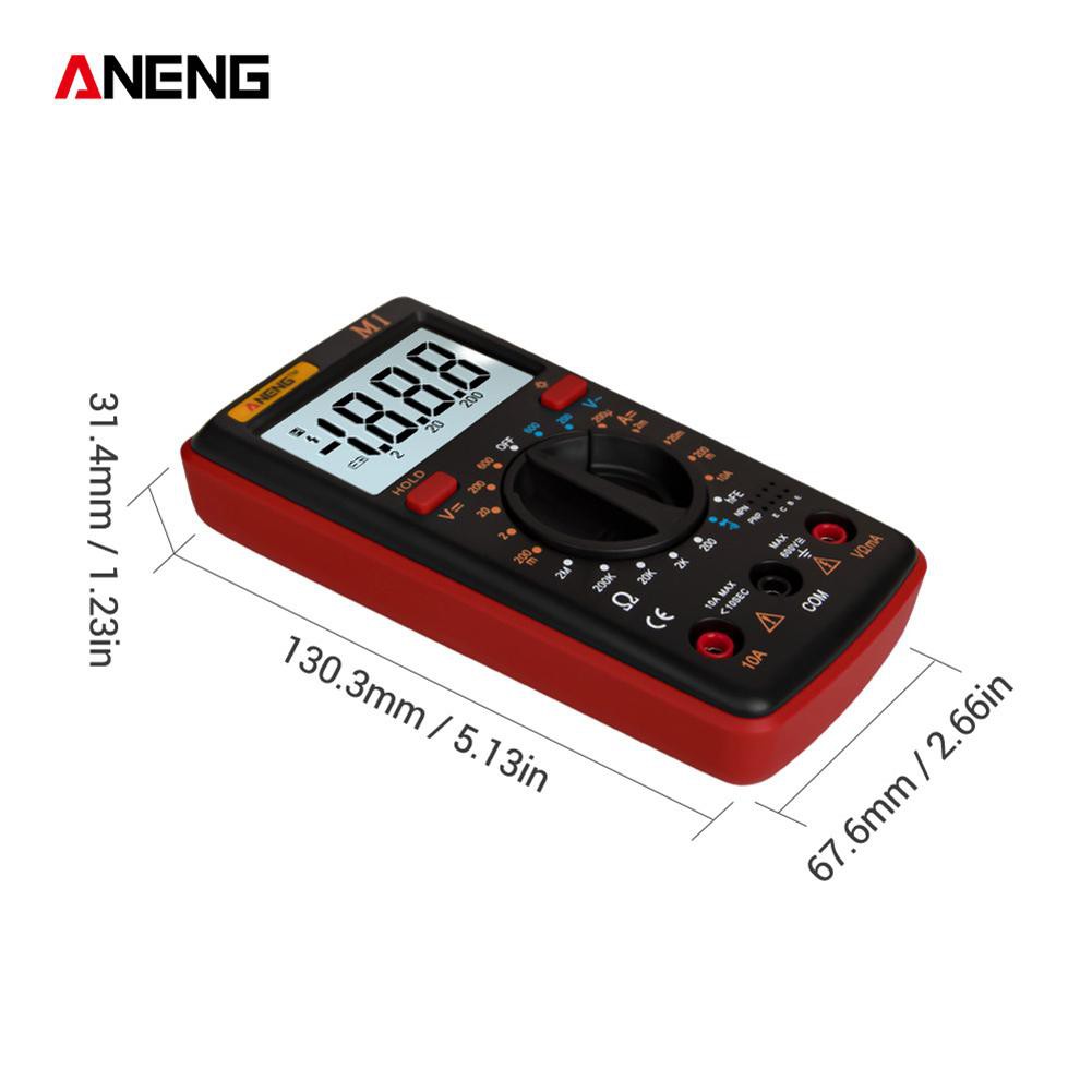 ANENG Multimeter LCD Digital Pengukur Tegangan / Arus / Resistansi / NCV