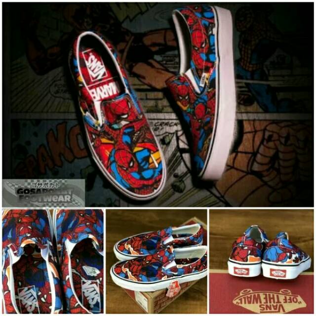 SEPATU VANS AUTHENTIC SPIDERMAN LIMITED EDITION ORIGINAL PREMIUM