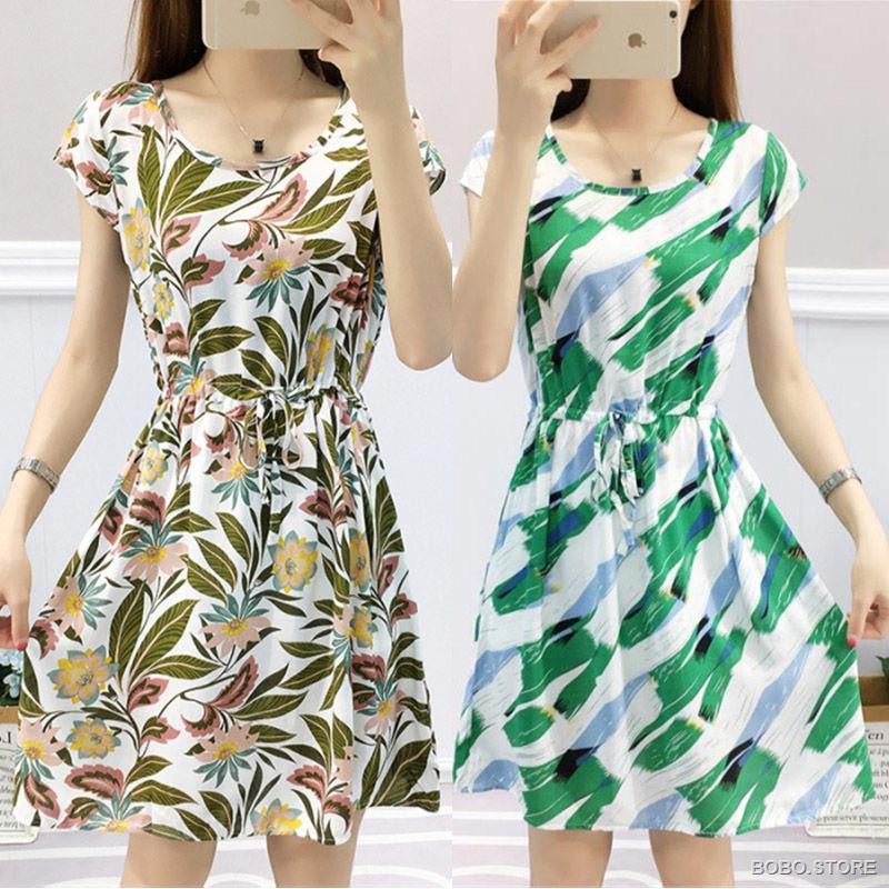 gaun dress cotton