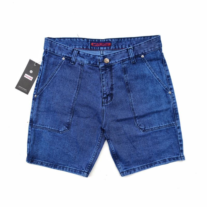 Bunbe - Celana Jeans Pendek Carpenter Pria Original