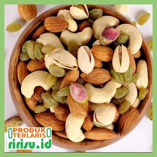 

8Tuf78F7- Premium Mix Nuts / Trail Mix/Kacang Mix /Almond Cashew Pistachio 500G 7Ti7Tgjtu-