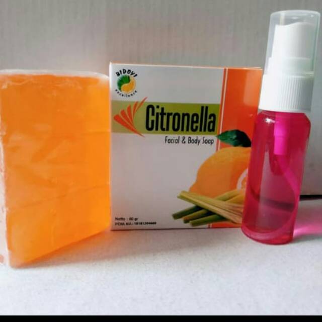 Paket hemat sabun bidoyi citronella dan serum cosme beauty