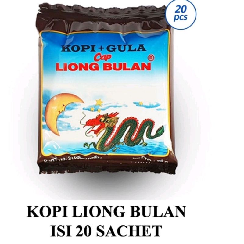 

Kopi liong bulan + gula ISI 10 kopi khas bogor