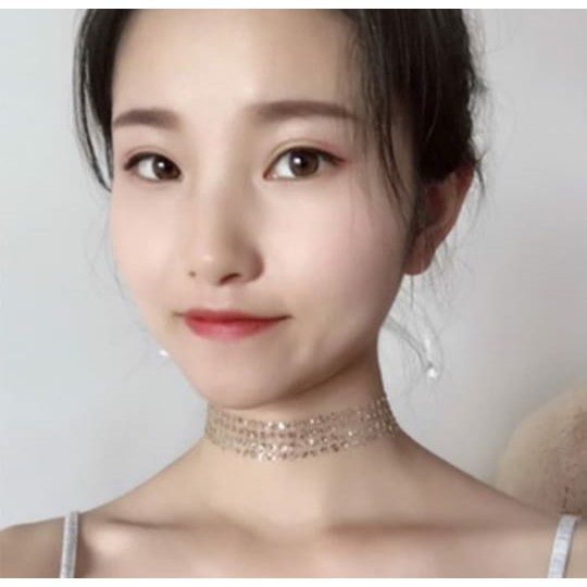 Kalung Choker Sequin Berkilau Gaya Korea Elegant Party