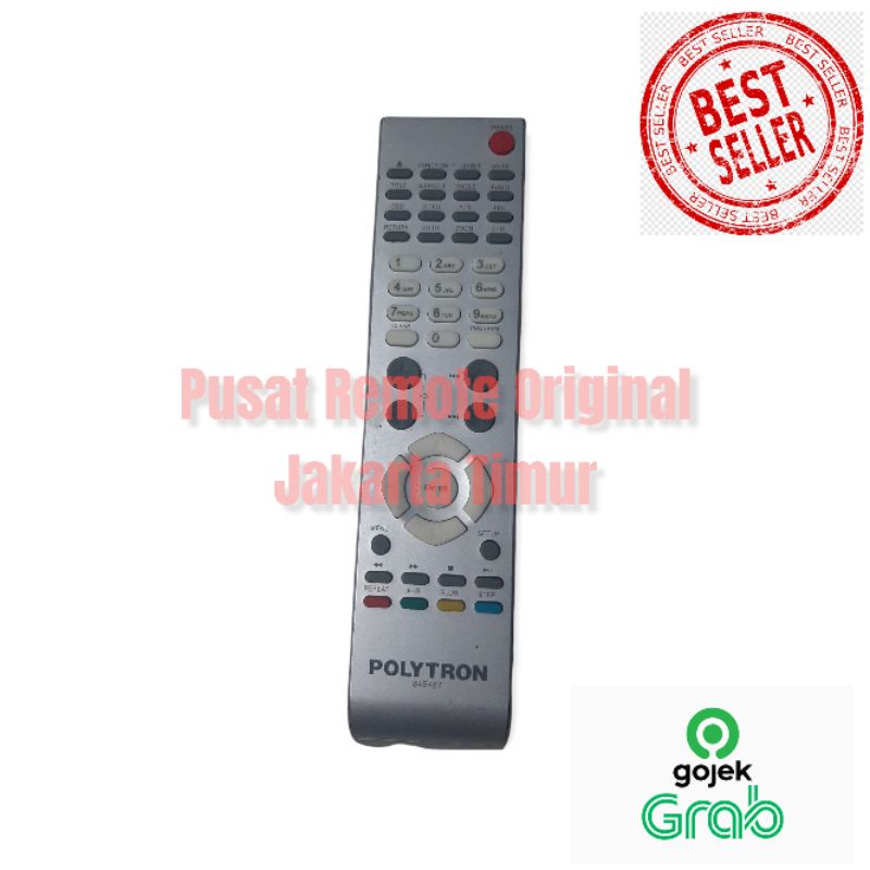 REMOTE REMOT DVD HOME THEATER POLYTRON ORIGINAL ASLI PUTIH