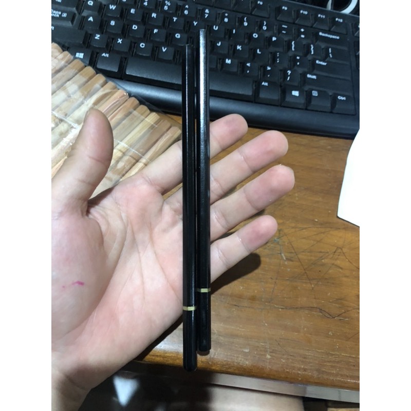 

pensil polos hitam list emas promosi elegant murah lusinan