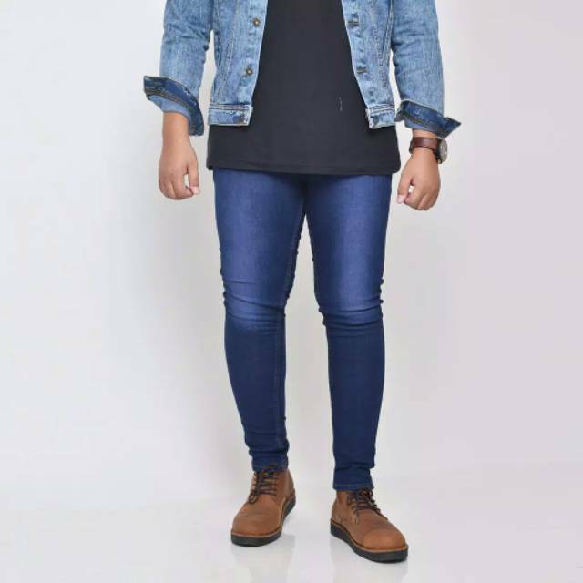 Celana Panjang Pria Jeans Slim Fit Skinny Distro Stune Cowok Big Size 27-38