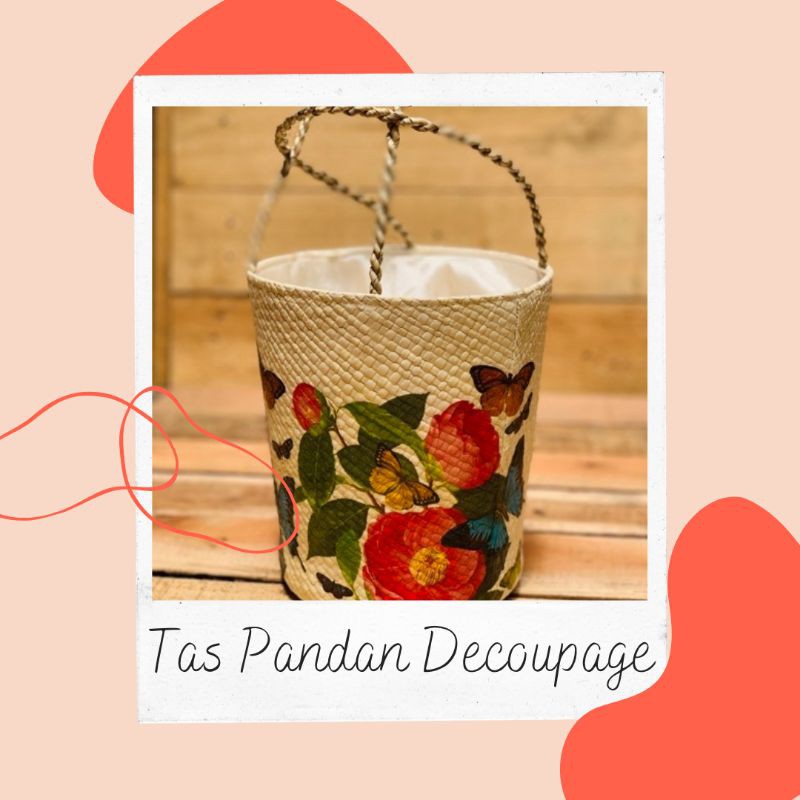 tas pandan decoupage