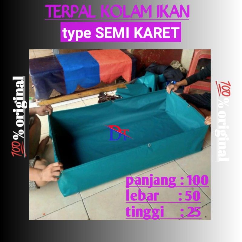 kolam terpal orchid semi karet