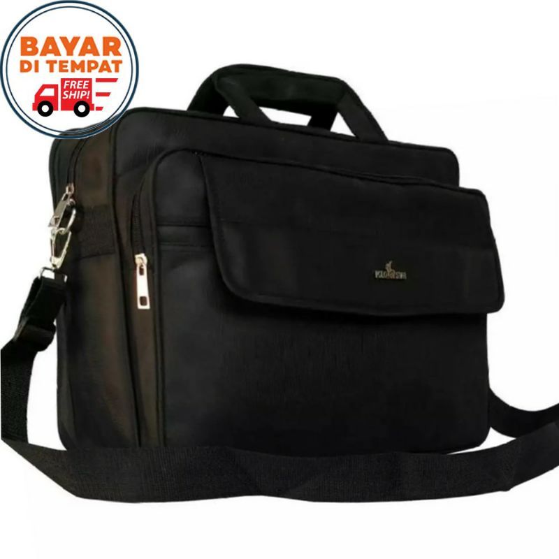 Tas Selempang Laptop Pria Wanita POLO Tas Laptop Jinjing Original