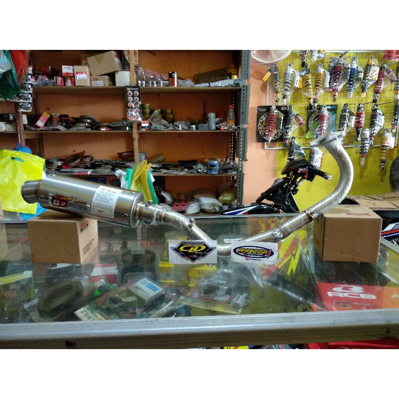 knalpot racing CLD c2 pipa bawah beat beat fi Scoopy spacy dll original cld racing