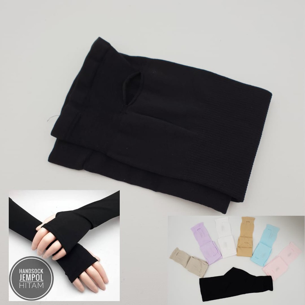 Hand Sock Jempol Manset Kaos Tangan Wanita Termurah Polos dan Nyaman Di Pakai/ Manset Kaos/ Manset