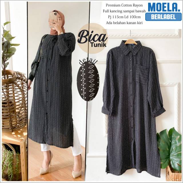 GAMIS BICA TUNIK COTTON RAYON BY MOELA