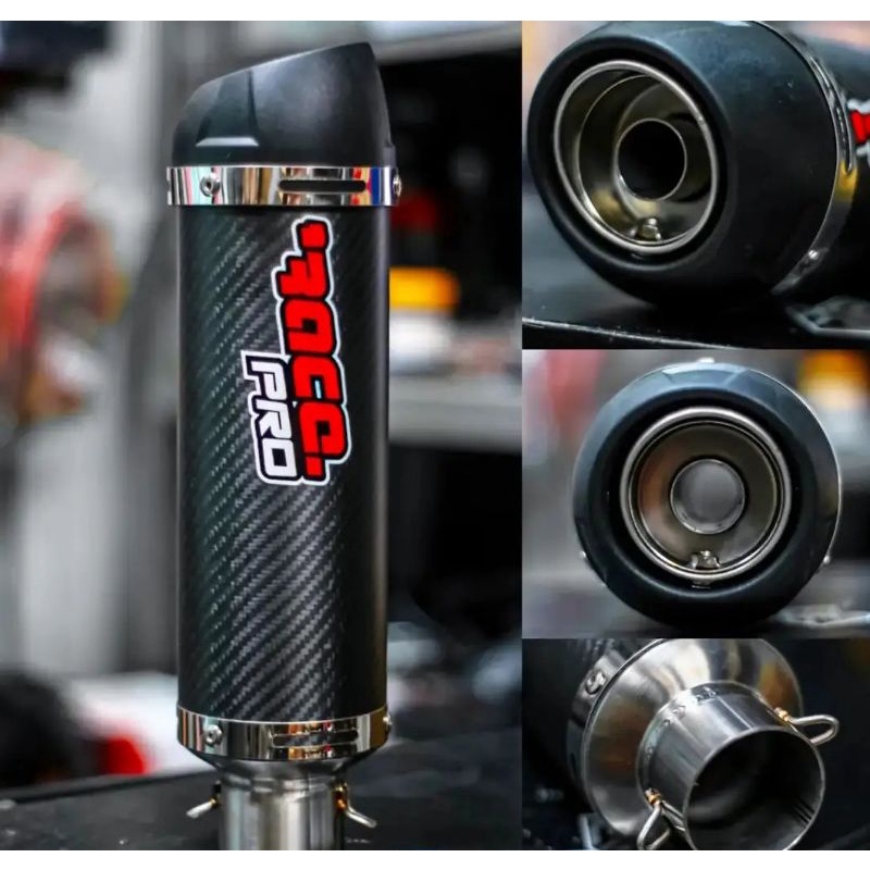 Race Pro Exhaust Long Carbon Racepro Silincer Only Universal Knalpot Racing