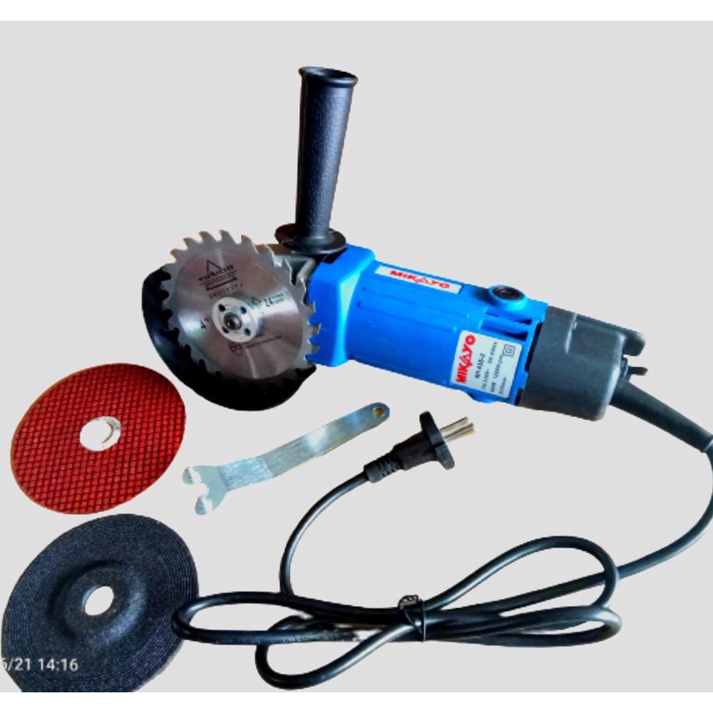 Gerinda Tangan 4&quot; Bos MIKAYO / 4 Inch Angle Grinder FREE MATA POTONG &amp; GRINDING