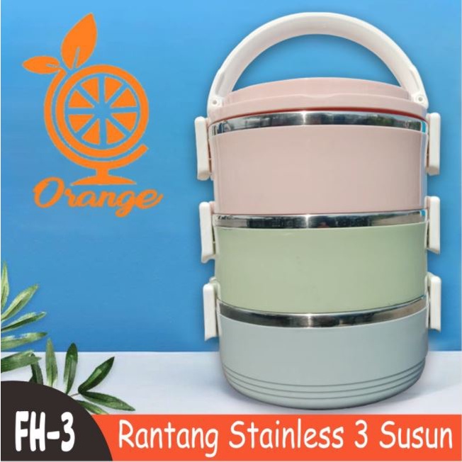 Rantang Stainless Tahan Panas Kedap Udara Rantang Bekal Makanan WHI FURNITURE SHOP