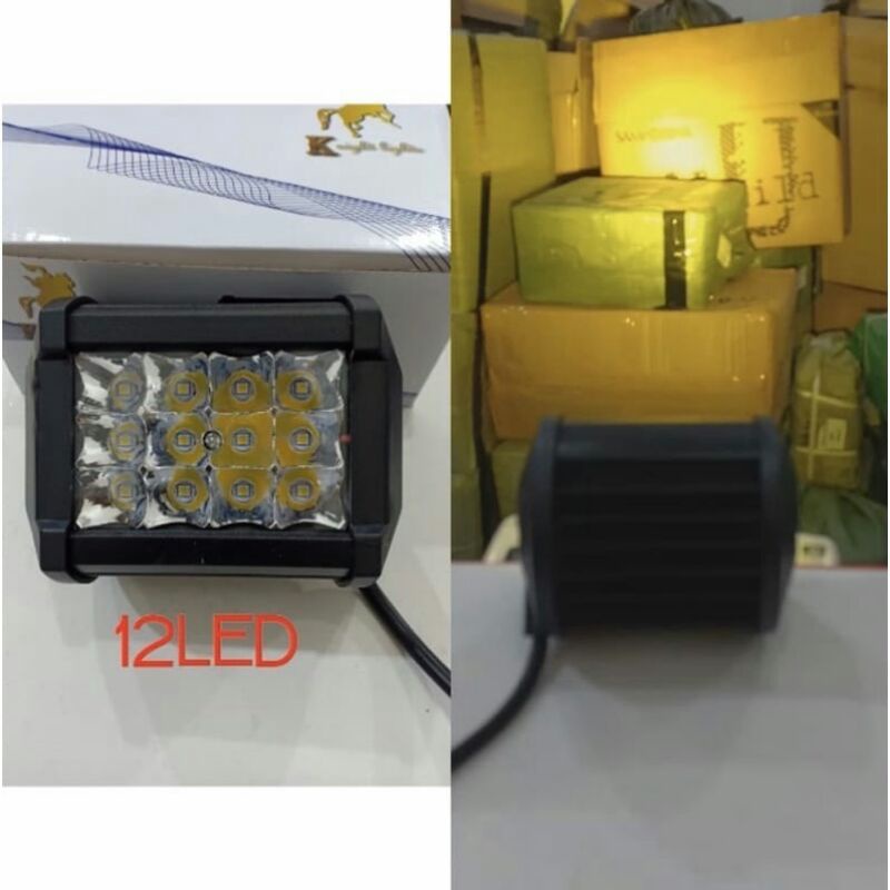 Lampu Tembak Sorot CWL 12 LED 2 Warna 3 mode waterproof